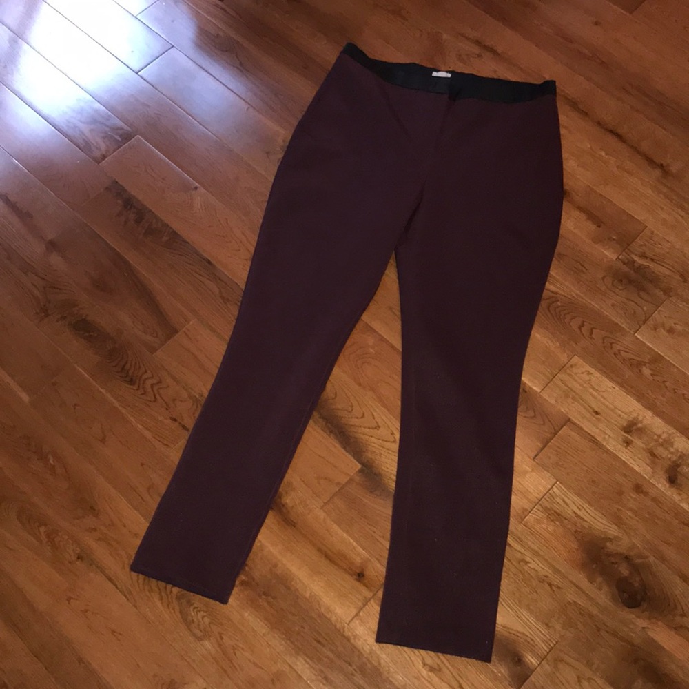 Burgundy tuxedo pants